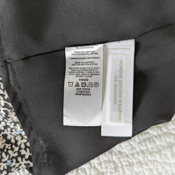 NWT Loft Floral Print Dress with ruffle detail and belted tie - Size 6 - Picture 8 of 10